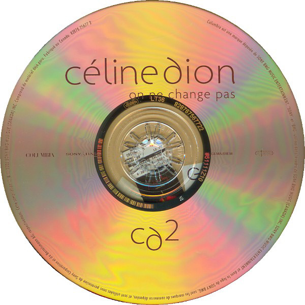 Celine Dion  On Ne Change Pas; Deluxe Edition : CD2